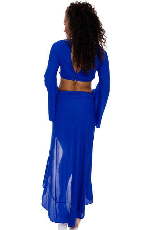 Luli Fama Cosita Buena Bell Sleeve Crop Top